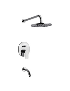 Coty Juego Monocomando para Bañera y Ducha Cromo – FV 0106/D9-CR